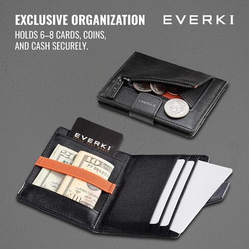 EVERKI Executive Travel Bundle – 15.6 Inch Onyx Laptop Backpack Navy (EKP132N), RFID Slim Wallet & Mesh Travel Cord Organizer, Premium Laptop Backpack & Accessories, Business Essentials for Men in Kuwait