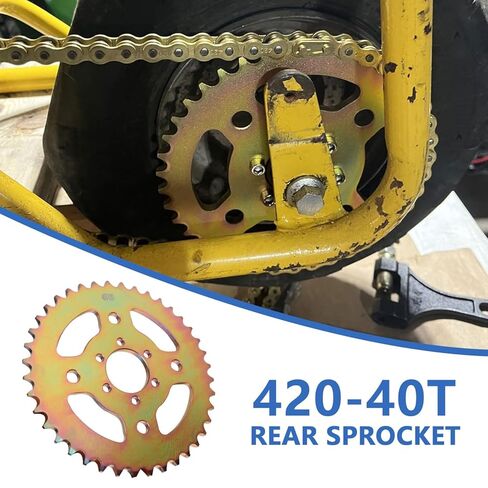 40T High Speed Rear Chain 6 Hole Sprocket # 40 41 420 Replacement for CT100U Coleman CC100X Baja Doodle Bug DB30 Mega Moto MMB80 MMB105 105CC for Motovox MBX10 Mini Bike High-Strength Parts in Kuwait