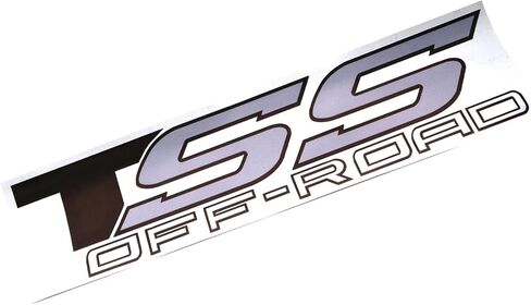 قطعتان من ملصقات TSS Off Road 4x4 بشعار الفينيل متوافق مع TSS (أسود رمادي) in Kuwait