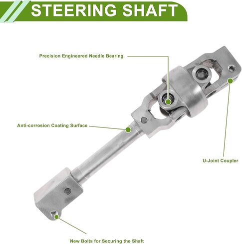 Motoforti Steering Column Shaft for BMW X5 3.0i 4.4i 4.8is 2004-2006 for Peugeot 205 1987-1994 Steering Shaft No.32306758076/32306762277 Metal 1 Pc in Saudi Arabia