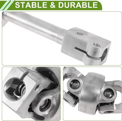 Motoforti Steering Column Shaft for BMW X5 3.0i 4.4i 4.8is 2004-2006 for Peugeot 205 1987-1994 Steering Shaft No.32306758076/32306762277 Metal 1 Pc in Saudi Arabia