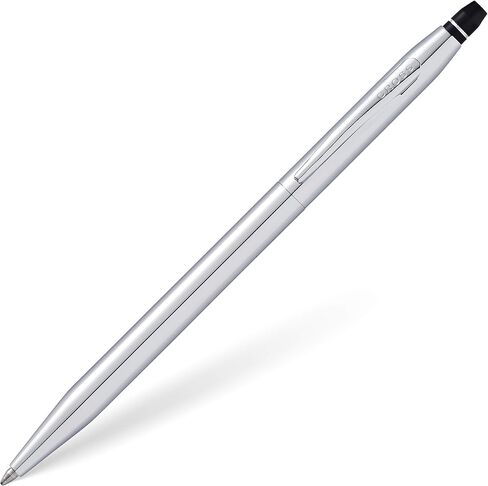 Cross Click Medalist Chrome with Gold-tone Appointments Ballpoint Pen - High-End Writing Tool for Versatile Use - Smooth Writing & Journaling - Elegant Accessory - Long-Lasting - Black Ink in Saudi Arabia