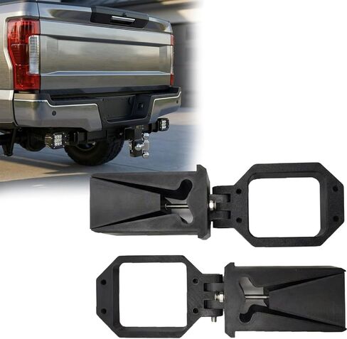 Hitch Bar Lighting Brackets,for Ford F250 F350 F450 Super Duty (2008-2026) Flush Mount Hitch Bar Lighting,Mounting Plate for 18W/42W LEDs | Lights Not Included (Hitch Bar 2.5 inch) in Kuwait