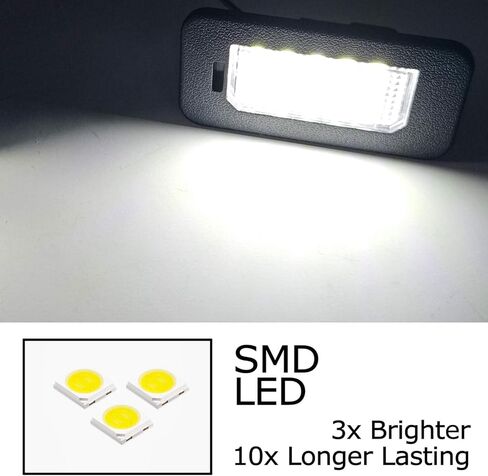 مجموعة إضاءة لوحة ترخيص LED كاملة بيضاء زينون من iJDMTOY متوافقة مع Alfa Romeo 2016/2017-2022 Giulia & Stelvio, 2024-up Fiat 500e in Kuwait