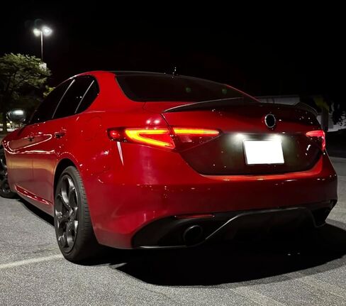 مجموعة إضاءة لوحة ترخيص LED كاملة بيضاء زينون من iJDMTOY متوافقة مع Alfa Romeo 2016/2017-2022 Giulia & Stelvio, 2024-up Fiat 500e in Kuwait