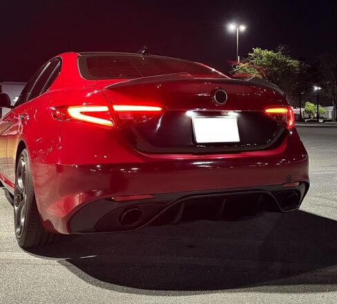 مجموعة إضاءة لوحة ترخيص LED كاملة بيضاء زينون من iJDMTOY متوافقة مع Alfa Romeo 2016/2017-2022 Giulia & Stelvio, 2024-up Fiat 500e in Kuwait