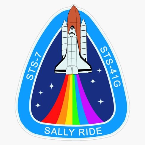 MAGNET Sally Ride Mission Patch Magnetic Vinyl Sticker Decal Magnet 5" in Saudi Arabia