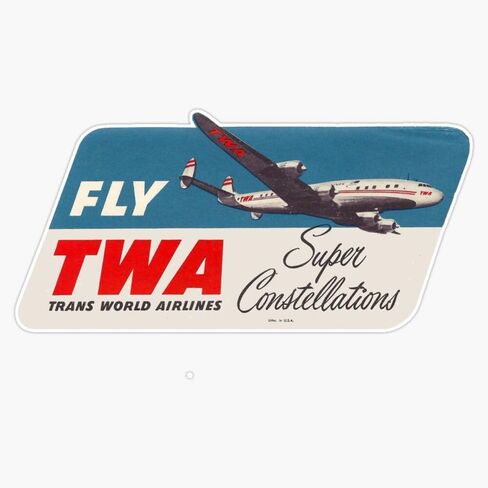 ملصق لاصق من الفينيل مغناطيسي من Magnet Twa - Super Constellations مقاس 5 بوصات in Saudi Arabia