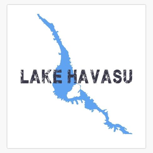 Lake Havasu Window Water Bottle Bumper Sticker Decal 5" in Saudi Arabia