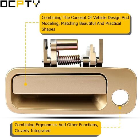 OCPTY Door Handles Exterior Front Driver Left Side Replacement fit 1997-2001 for for Camry Outside Door Handles Beige(2pcs) in Saudi Arabia