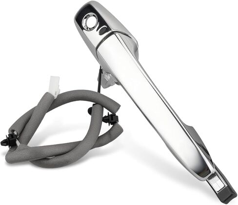 Front Driver Side Exterior Door Handle Fits for Mazda CX-9 2007-2013 CX-7 2007-2012 RX-8 2004-2011, Exterior Door Handle Outer Door Part, Replacement EG2459410B (Silver) in Kuwait