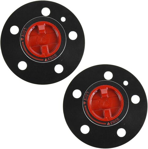 TRQ 2 Piece Locking Hub Set 4WD Manual Compatible with 1990 Ford Bronco II 1991-1994 Explorer 1990-1997 Ranger 1994-1996 Mazda B3000 Navajo in Saudi Arabia