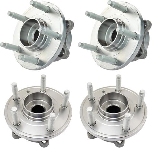 TRQ 2 Piece Wheel Bearing & Hub Assembly Set Compatible with 2013-2019 Ford Police Interceptor Sedan 2014-2018 Special Service Police Sedan Taurus in Saudi Arabia