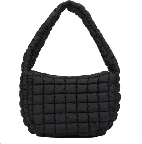 Women Puffer Tote Bag Large Soft Puffy Bags Lightweight Quilted Handbag Tote Hobo Bag Shoulder Bag in Saudi Arabia