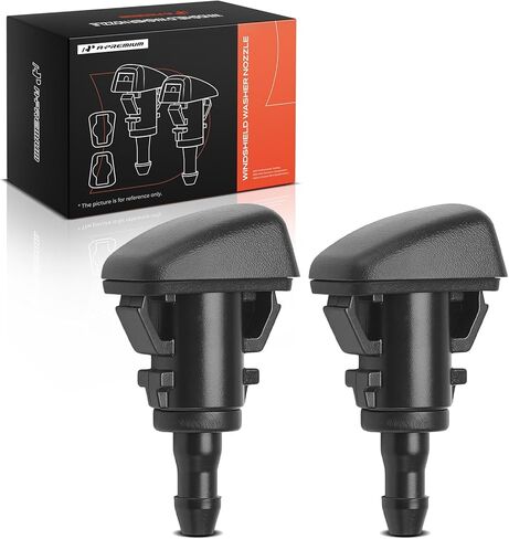 A-Premium Front Windshield Washer Nozzle Compatible with Hyundai Elantra, Sonata, Santa Fe, Tucson, Veloster, Kona, Palisade & Kia Soul, Sorento, Sportage, Telluride & Genesis G70, GV80, Pack of 2 in Saudi Arabia