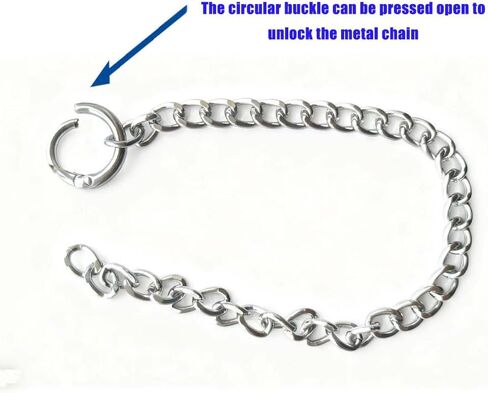 Womens Sexy Adjustable Choker Bdsm Bondaged Sissy Halloween Leather Collar Slip Chain Collars Cosplay Accessories in Kuwait