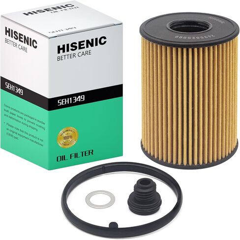 Oil Filter Fits Select Hyundai Santa Cruz Fe Sonata Tucson, Fits Select Kia K5 Sorento, Direct Replacement for OE# 263502S001 in Kuwait
