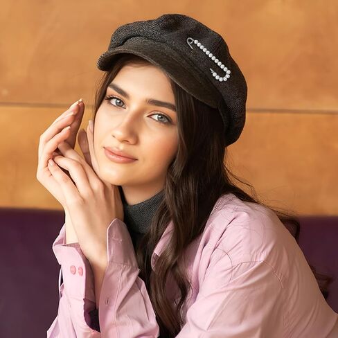 4 Pcs Decorative Safety Pins, Brooche Pins Sweater Shawl Clips Artificial Crystal Pearl Scarf Pins and Clips Elegant Pants Waist Tightener for Dress Skirt Shirt Jeans Costume Decoration in Kuwait