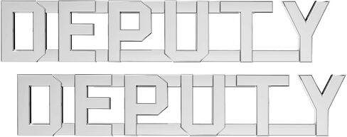 DEPUTY Pin - Pair of "DEPUTY" Uniform pins/collar brass/insignia for uniform. in Kuwait