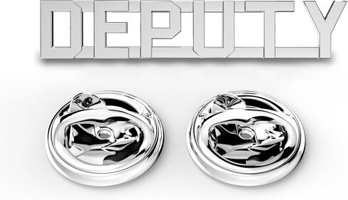 DEPUTY Pin - Pair of "DEPUTY" Uniform pins/collar brass/insignia for uniform. in Kuwait