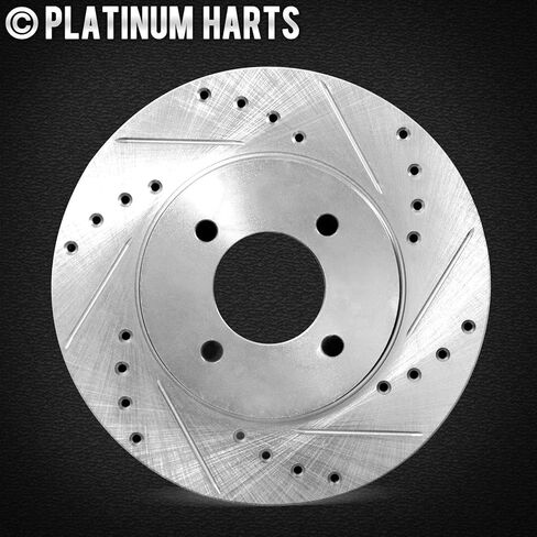 Hart Brakes Front Brakes and Rotors Kit |Front Brake Pads| Brake Rotors and Pads| Heavy Duty Brake Pads and Rotors |fits 2006-2018 Chrysler Aspen; Dodge Durango, Ram 1500; Ram 1500 in Saudi Arabia