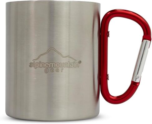 Stainless Steel Carabiner Mug Stainless Steel Mug for Camping, Backpacking by CADDIS Sports in Kuwait