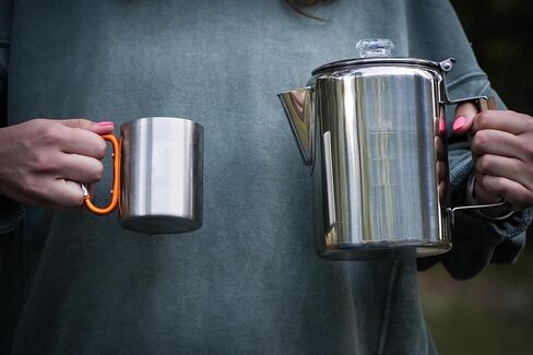 Stainless Steel Carabiner Mug Stainless Steel Mug for Camping, Backpacking by CADDIS Sports in Kuwait