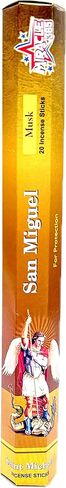 St. Michael (San Miguel) Incense Sticks (6 Tubes of 20 Sticks) 35-50 Minutes Burn Time in Saudi Arabia