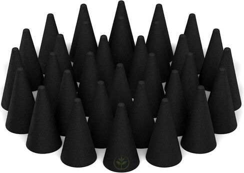 Nag Champa Charcoal Incense Cones 1" TOPFLOW - 500 Pack Bulk Wholesale - Natural Scented Cones Handmade Hand Dipped in Saudi Arabia