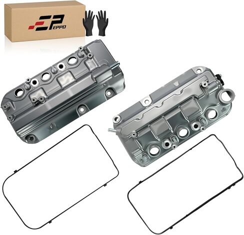 غطاء صمام المحرك EPPO BL3Z-6582-H DL3Z-6582-C ترقية الألومنيوم اليسار واليمين متوافق مع Ford F-150 Expedition 2013-2017 Transit 150 250 350 2015-2022 Lincoln Navigator 2015-2017 in Kuwait