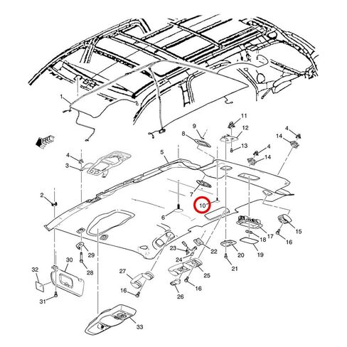 OAUTOO 25PCS Headliner Trim Finish Panel Retainer Clip for GM 10229437, 10242316; Ford W710923-S300 in Saudi Arabia