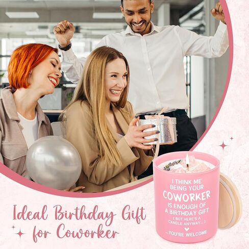 Coworker Birthday Gifts for Women, Funny Coworkers Candle 10Oz, Best Birthday Gift for Coworker Female, Work Besties, Cute Handmade Soy Wax Scented Candles in Kuwait