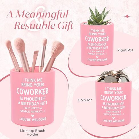 Coworker Birthday Gifts for Women, Funny Coworkers Candle 10Oz, Best Birthday Gift for Coworker Female, Work Besties, Cute Handmade Soy Wax Scented Candles in Kuwait