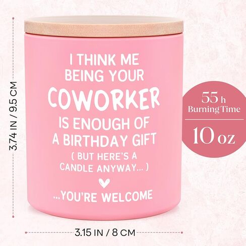 Coworker Birthday Gifts for Women, Funny Coworkers Candle 10Oz, Best Birthday Gift for Coworker Female, Work Besties, Cute Handmade Soy Wax Scented Candles in Kuwait