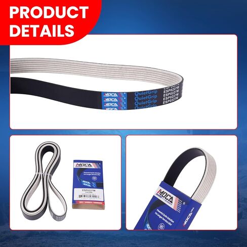 MOCA 7PK2090 Fabric Faced Serpentine Belt Compatible with 2007-2012 for Lexus ES350 & 2007-2009 for Lexus RX350 & 2007-2011 for Toyota Camry & 2007-2010 for Toyota Sienna V6 3.5L in Saudi Arabia