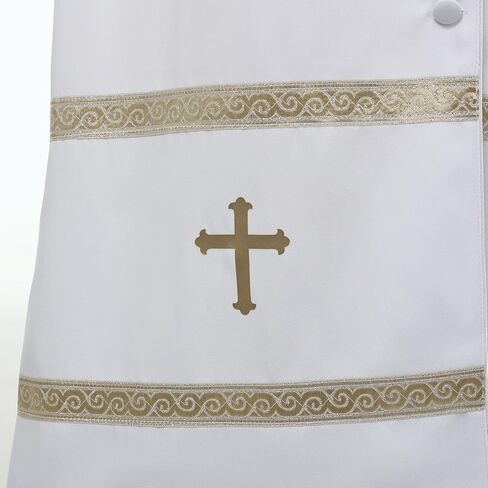 BLESSUME Church Clergy Dress Choir Robe for Women Flared Sleeves Button Mass Vestments in Saudi Arabia