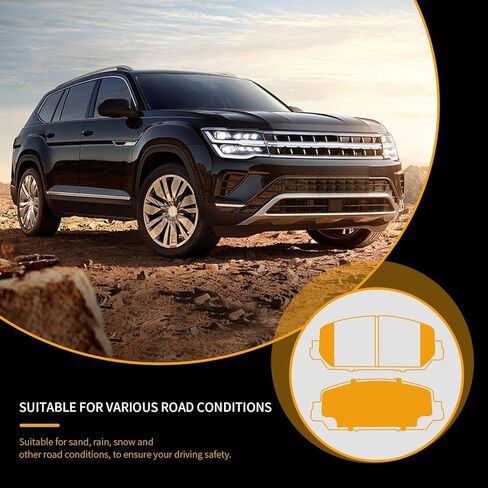 Front and Rear Disc Brake Pads Set Ceramic w/Hardware Replacement for Subaru Legacy 2015/ Legacy 2016-2019 3.6L/ Outback 2015-2019/ Wrx 2016 2017 2018 2019 2020 2021 With Eyesight Package in Kuwait