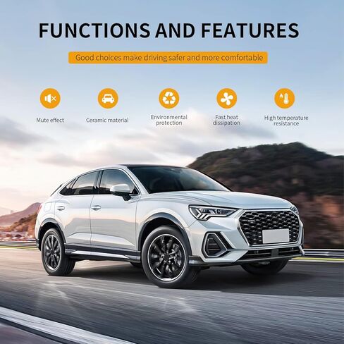 Front and Rear Disc Brake Pads Set Ceramic w/Hardware Replacement for Subaru Legacy 2015/ Legacy 2016-2019 3.6L/ Outback 2015-2019/ Wrx 2016 2017 2018 2019 2020 2021 With Eyesight Package in Kuwait