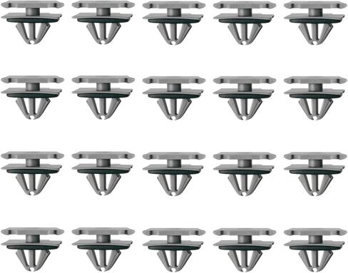 20 قطعة من YoRise مشبك تشكيل هزاز السيارة، مشابك تثبيت السيارة، مشابك تثبيت عتبة التنورة الجانبية، مشبك زخرفة خارجي للسيارة يحل محل OEM #68172491AA 68271803AA 68395627AA 11571175 (رمادي) in Kuwait