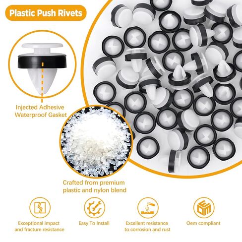 50 PCS Ford Trim Clips - Compatible with Ford W716507-S300 Expedition EcoSport Transit 150 250 350 W716507S300 in Saudi Arabia