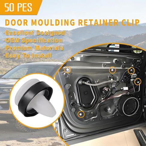 50 PCS Ford Trim Clips - Compatible with Ford W716507-S300 Expedition EcoSport Transit 150 250 350 W716507S300 in Saudi Arabia