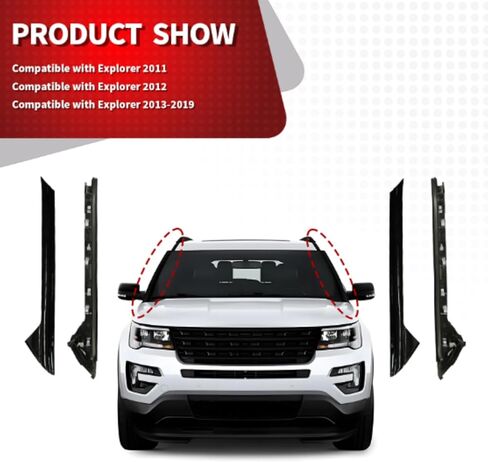 مجموعة أدوات قولبة عمود A-Pillar مجموعة القطع الخارجية والداخلية المتوافقة مع Explorer 2011-2019 تحل محل 926-450 926-451 BB5Z7803137AA BB5Z7803145AA BB5Z7803136AA BB5Z7803144AA اليسار واليمين in Saudi Arabia