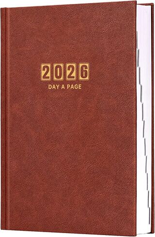 مخطط يومي 2026 - مخطط يومي 2026، صفحة كاملة لكل يوم، صفحة تقويم يومية 2026، يناير 2026 - ديسمبر 2026، 5.8 بوصة × 8.4 بوصة، أجندة لمدة 365 يومًا in Saudi Arabia