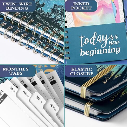 2026-2029 Monthly Planner - Monthly Planner 2026-2029 from July 2026 - June 2029, 3 Year Planner with Tabs and Pocket, 8.5" x 6.4" in Kuwait