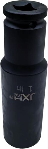 1/2" Drive 1" Extra Deep Long Impact Socket，6-Point, 5-inch Long，Heat Treated Cr-Mo Alloy Steel (1") in Saudi Arabia
