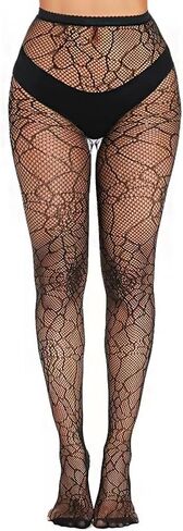 DRESHOW 6 Pack Fishnet Garter Belt Stocking Suspender Pantyhose Tights Thigh High Pantyhose in Kuwait
