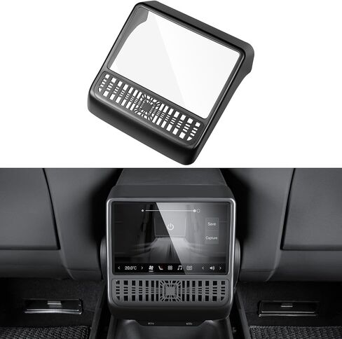 غطاء فتحات تهوية المقعد الخلفي لطراز Tesla Y 2024 وحدة التحكم المركزية للمقعد الخلفي فتحة تهوية الهواء متوافقة مع ملحقات Tesla Model 3 2017-2023 وModel Y 2020-2024 in Kuwait