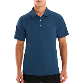 HODOSPORTS Mens Golf Polo Shirts Short Sleeve Casual Dry Fit Designed Collared Golf Shirts for Men in Kuwait