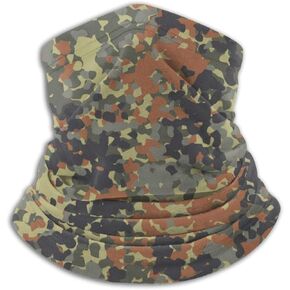 German Flecktarn Camouflage Five Abstract Unisex Winter Fleece Neck Warmer Gaiters Hairband Cold Weather Tube Face Mask Thermal Neck Scarf Outdoor UV Protection Party Cover in Saudi Arabia