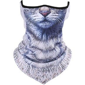 قناع وجه على شكل قطة على شكل كلب بالاكلافا للهالوين، قناع وجه كامل لطيف، قناع تزلج على شكل حيوانات للرجال والنساء in Kuwait